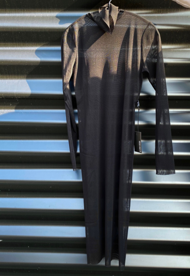 Long XD dress in mesh material