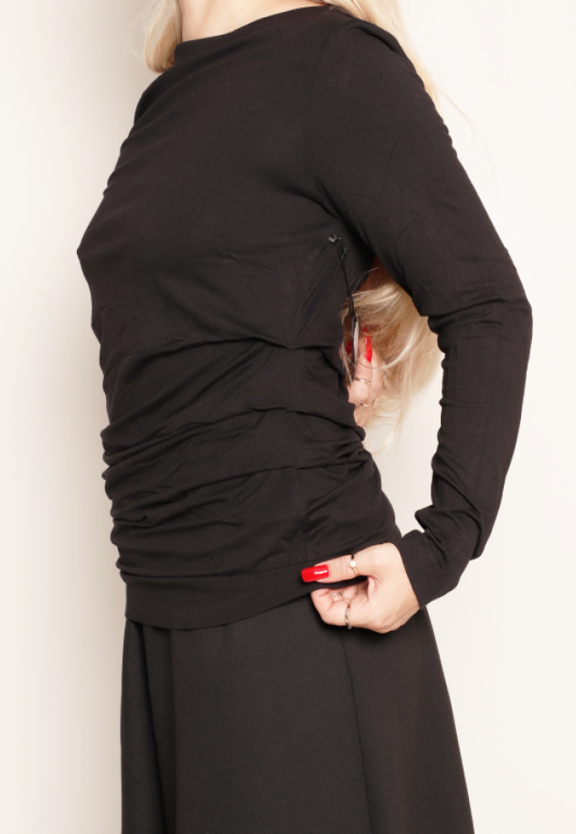 XD blouse with wrinkle details