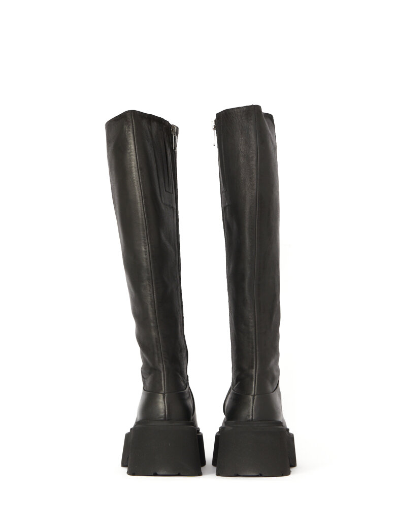 Sort Aarhus - Long boot with zipper