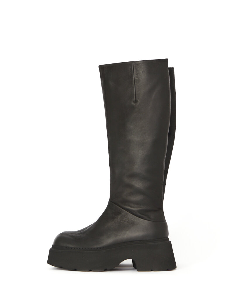 Sort Aarhus - Long boot with zipper