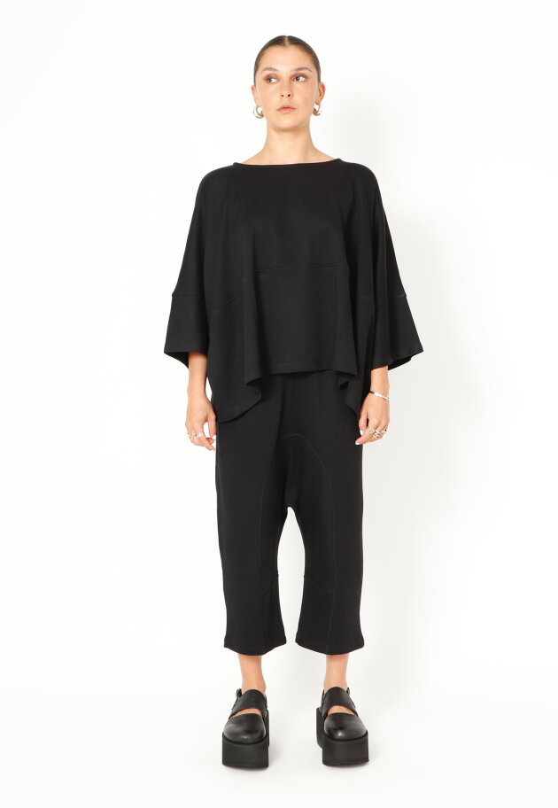 Sort Aarhus - PRE ORDER! Oversize bluse med 3/4 ærmer