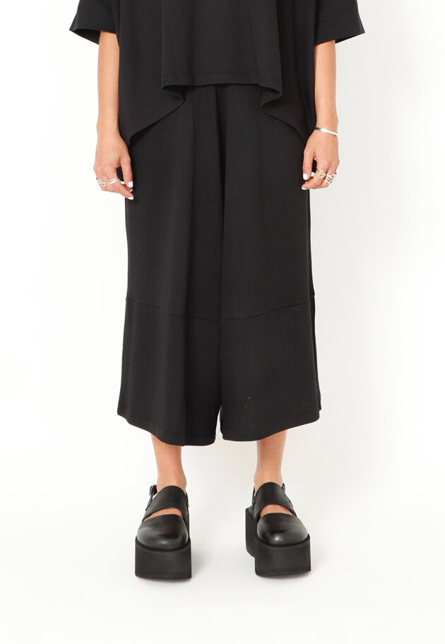 Sort Aarhus - 3/4 wide leg trousers