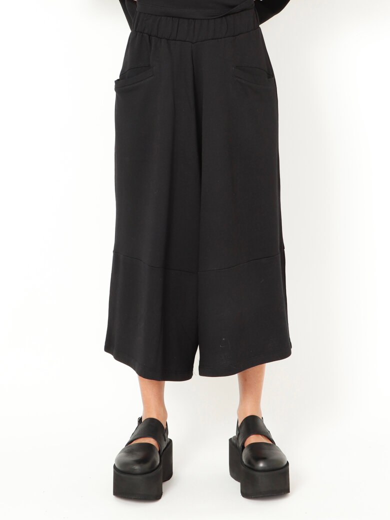 Sort Aarhus - 3/4 wide leg trousers