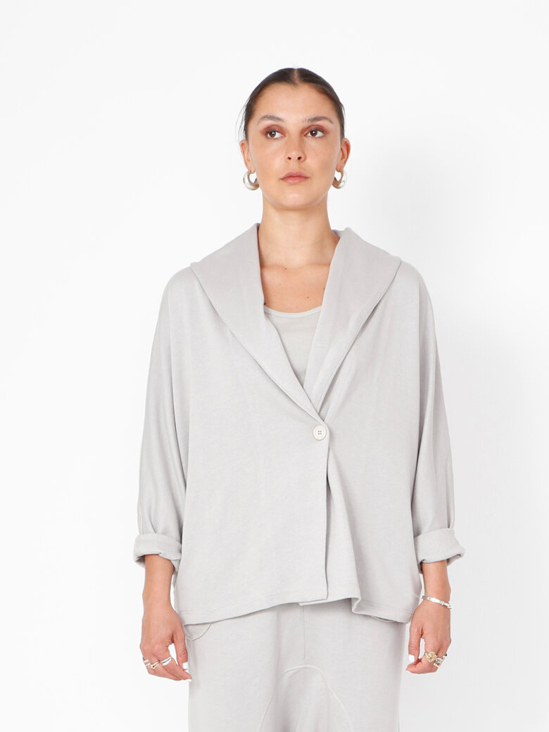 Sort Aarhus - Oversize cardigan med krave