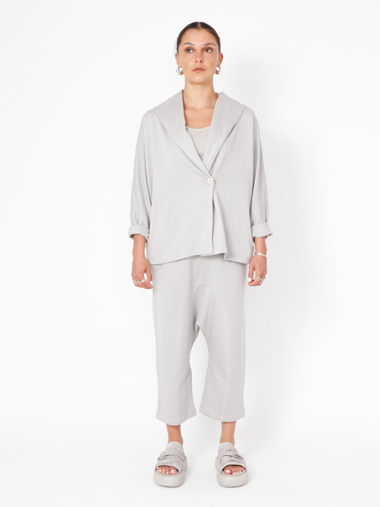 Sort Aarhus - Oversize cardigan med krave