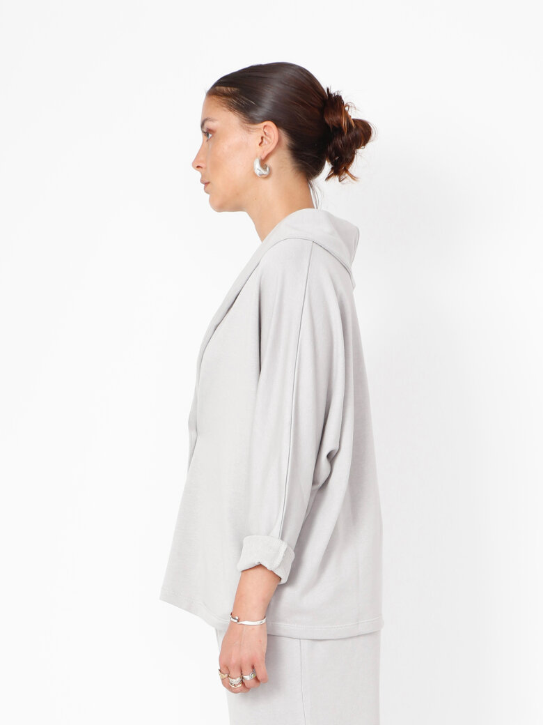 Sort Aarhus - Oversize cardigan med krave