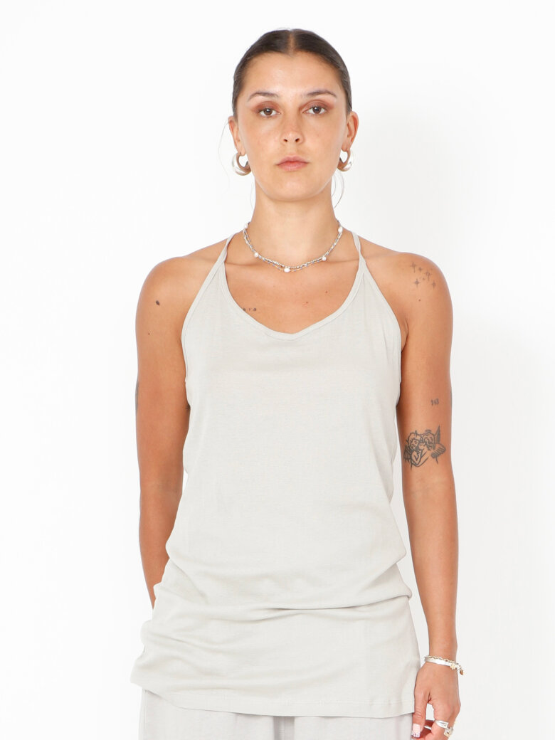 Sort Aarhus - Top med boxerryg i bomuld