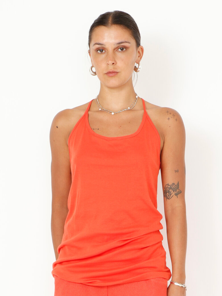 Sort Aarhus - Top med boxerryg i bomuld