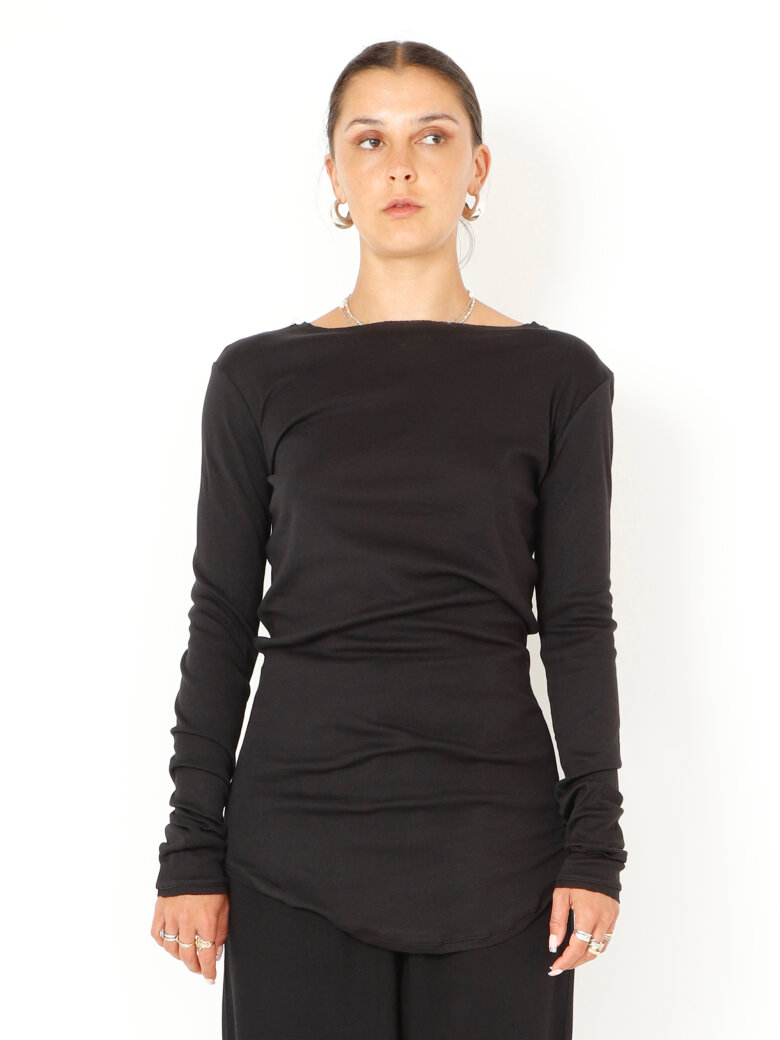 Sort Aarhus - Langærmet bluse