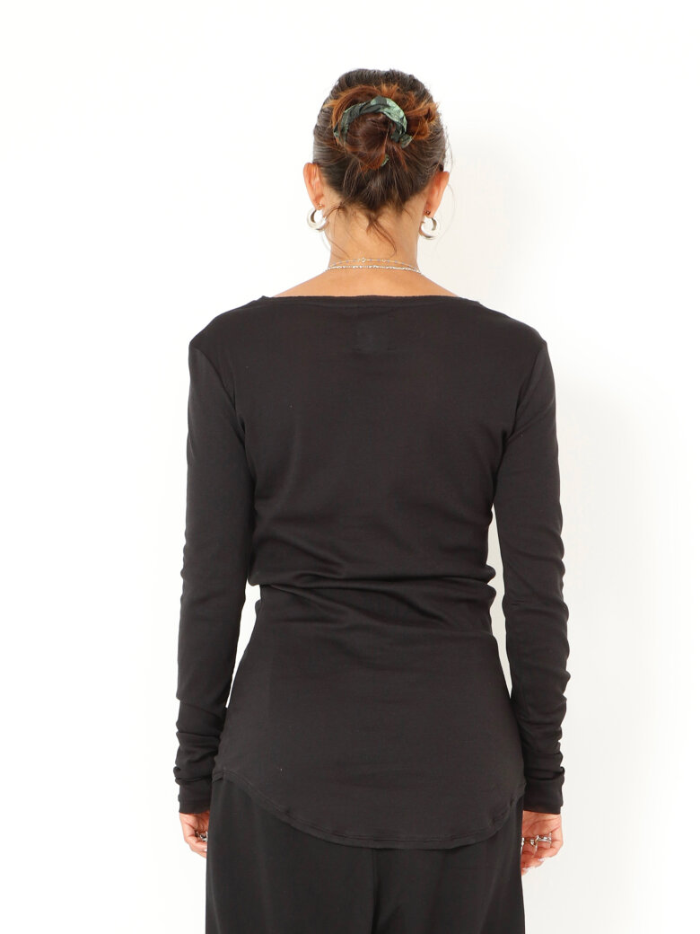 Sort Aarhus - Langærmet bluse