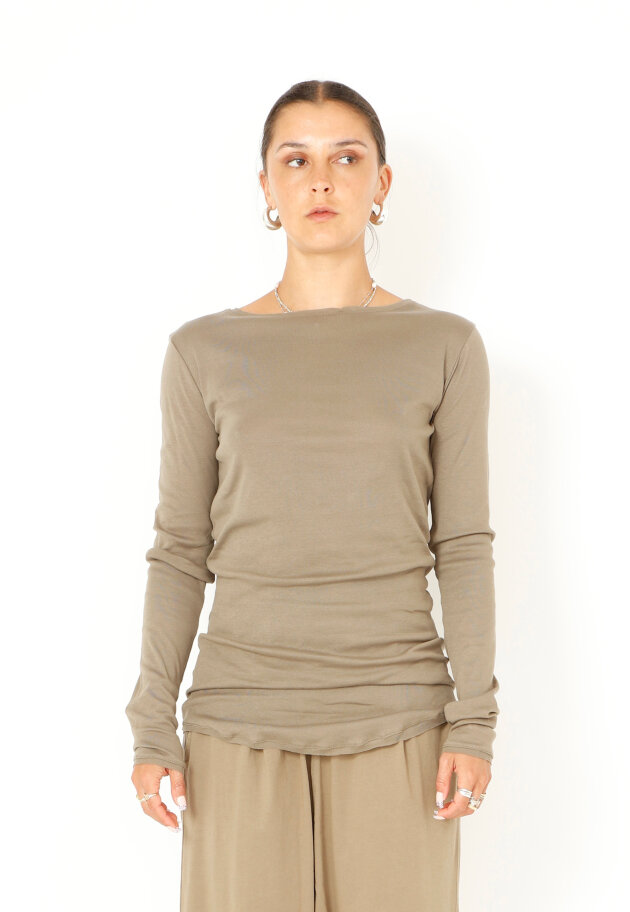 Sort Aarhus - Long-sleeved blouse