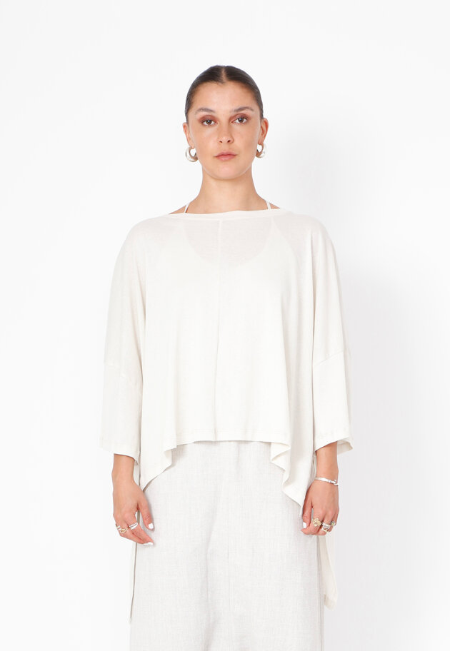 Sort Aarhus - Oversize t-shirt med asymmetrisk fit Sort Aarhus - Oversize t-shirt med asymmetrisk fit