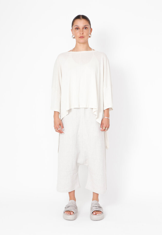 Sort Aarhus - Oversize t-shirt med asymmetrisk fit