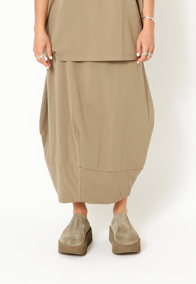 Sort Aarhus - Skirt in organic cotton with pockets and elastic
