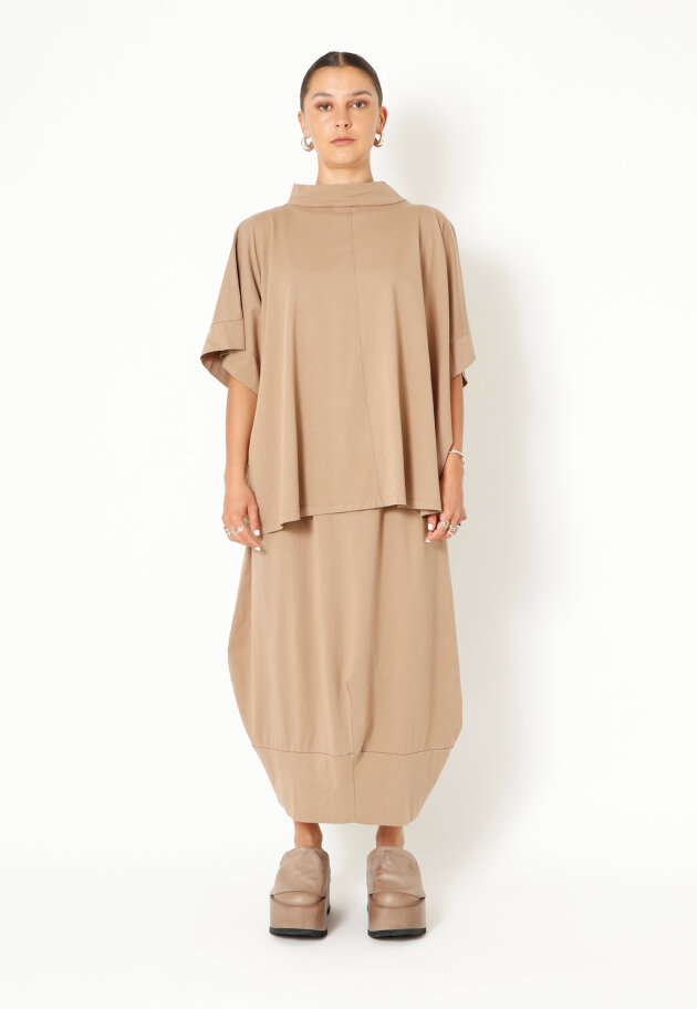 Sort Aarhus - Skirt in organic cotton with pockets and elastic