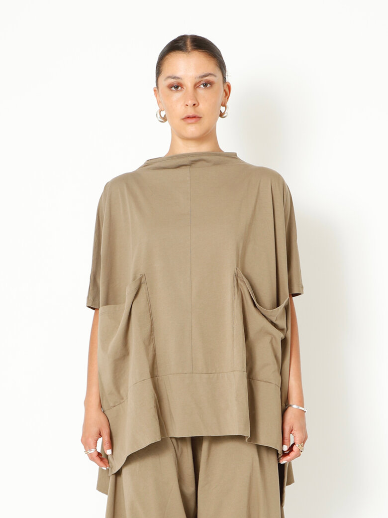 Sort Aarhus - Oversize t-shirt med lommer