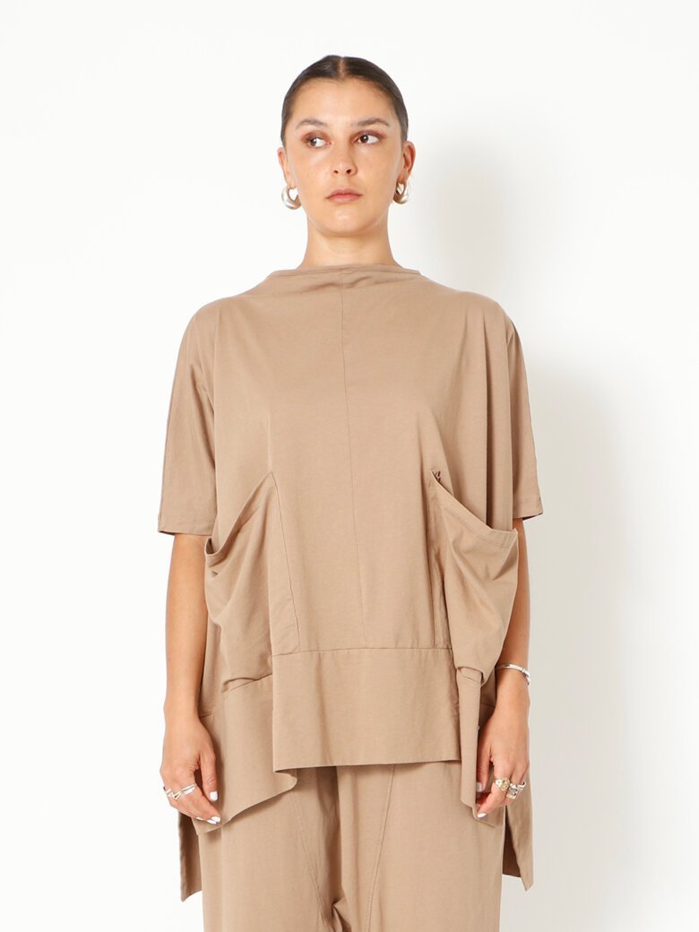 Sort Aarhus - Oversize t-shirt med lommer