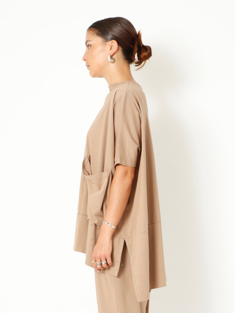 Sort Aarhus - Oversize t-shirt med lommer