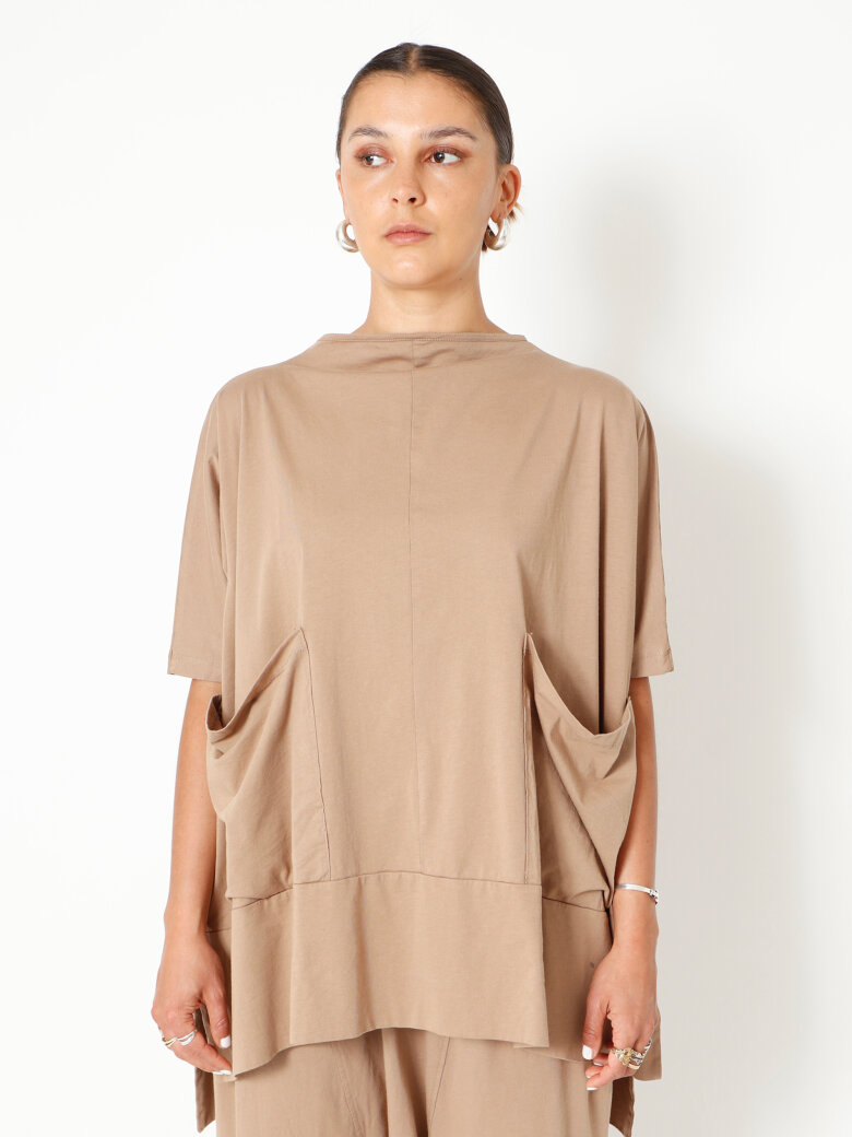 Sort Aarhus - Oversize t-shirt med lommer