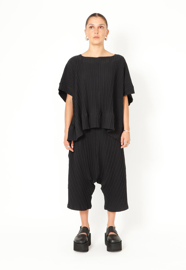 Sort Aarhus - Oversize t-shirt med asymmetrisk ryg