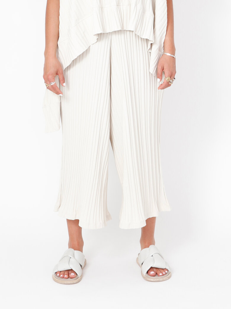 Sort Aarhus - 3/4 wide leg trousers