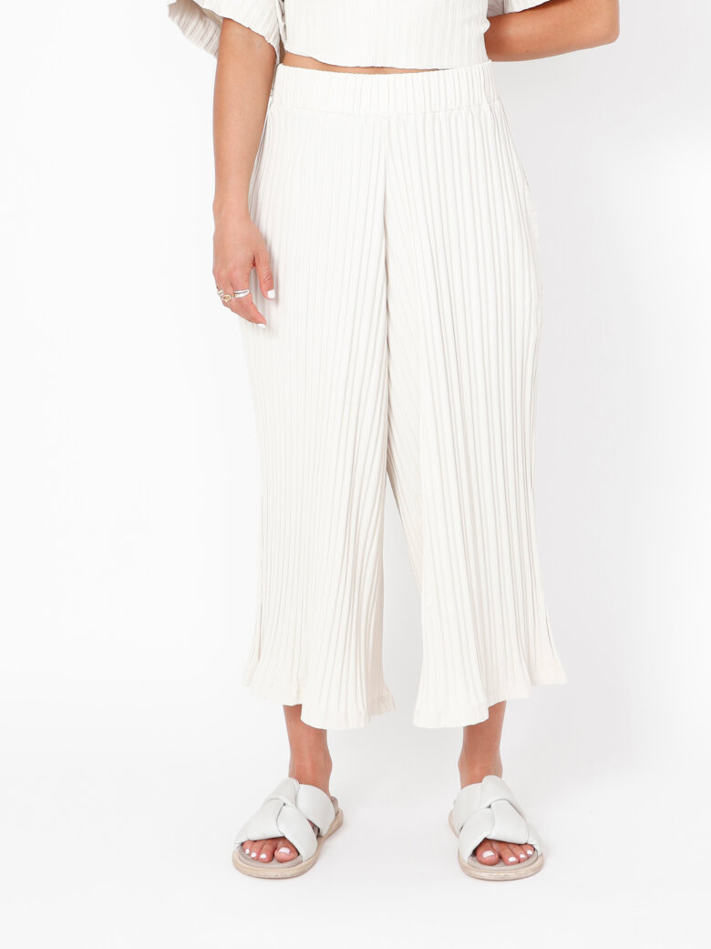 Sort Aarhus - 3/4 wide leg trousers