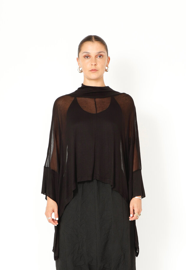 Sort Aarhus - Transparent bluse Sort Aarhus - Transparent bluse