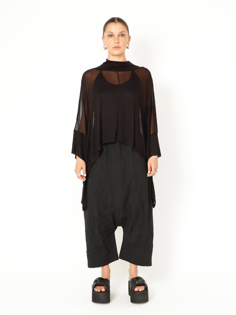 Sort Aarhus - Transparent bluse