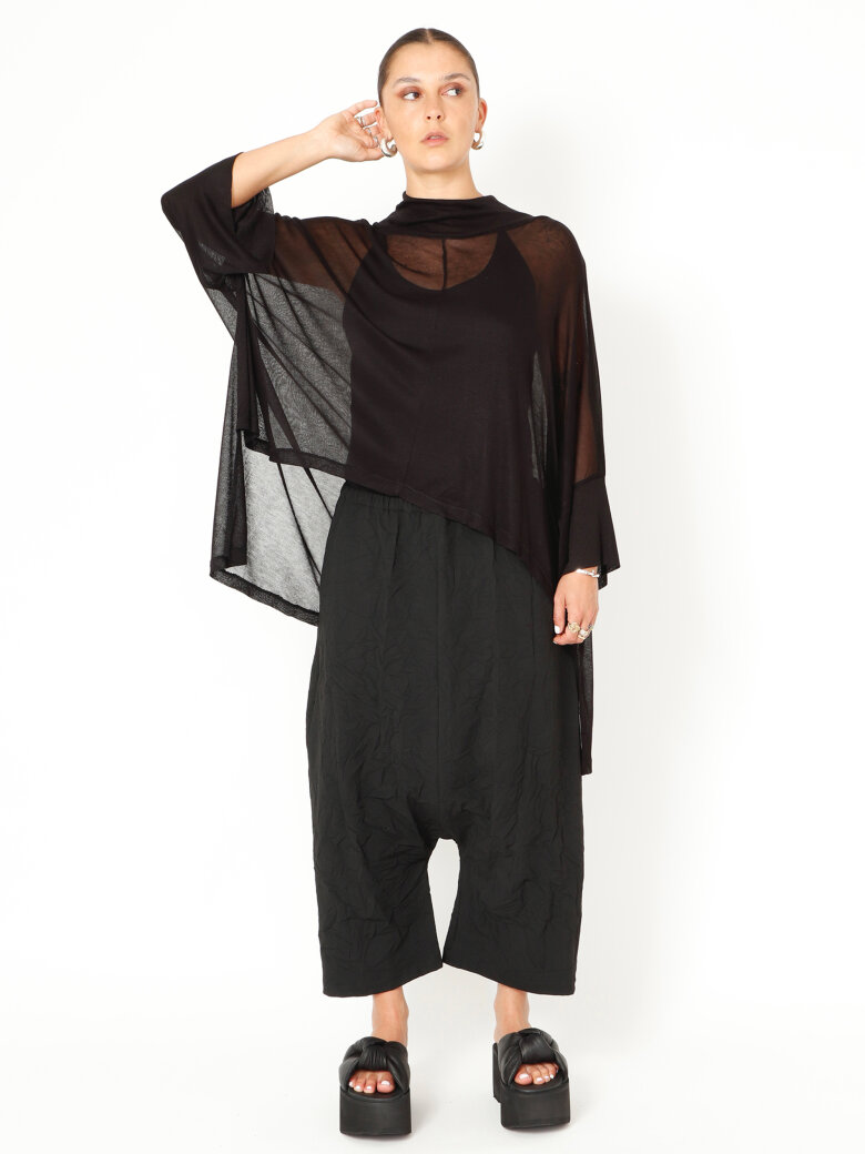 Sort Aarhus - Transparent bluse