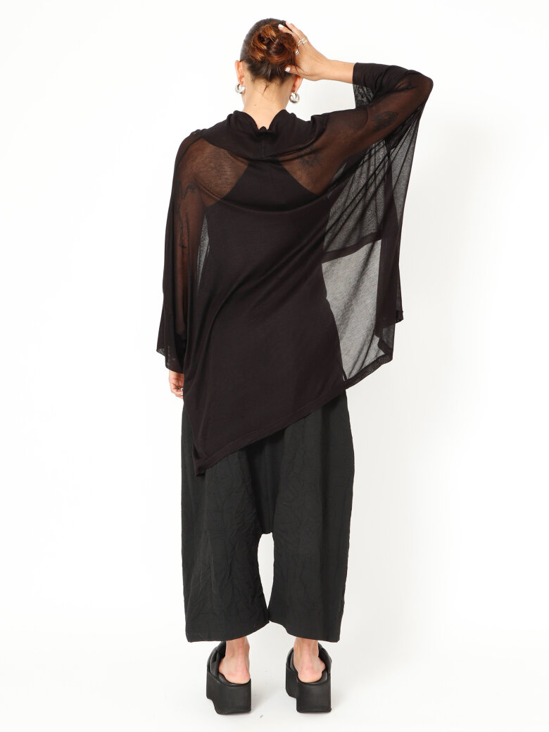 Sort Aarhus - PRE ORDER! Transparent bluse