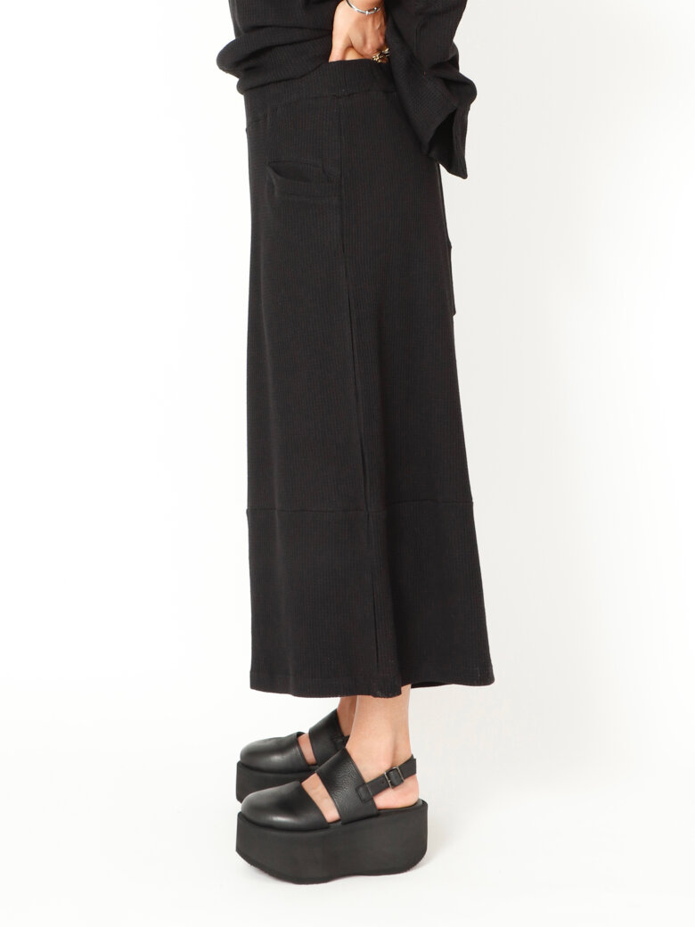 Sort Aarhus - 3/4-length wide leg trousers