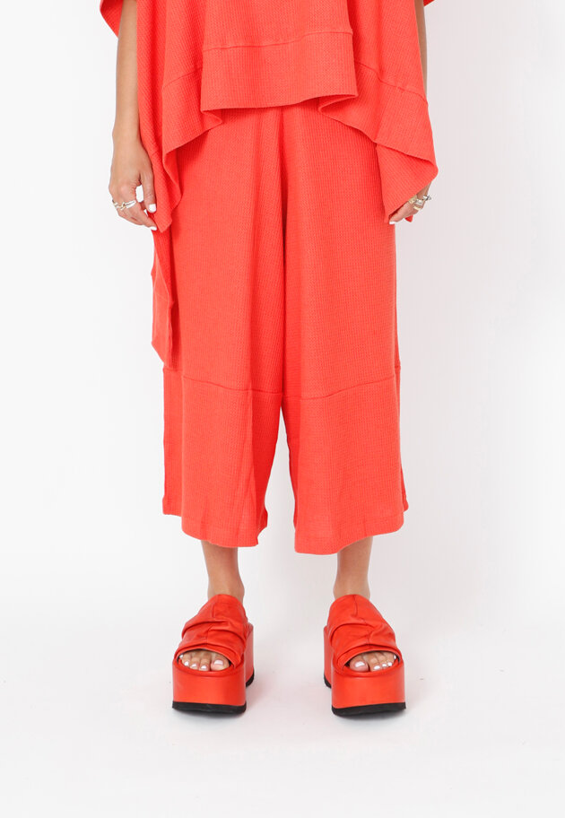 Sort Aarhus - 3/4-length wide leg trousers