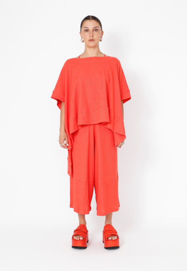 Sort Aarhus - 3/4-length wide leg trousers