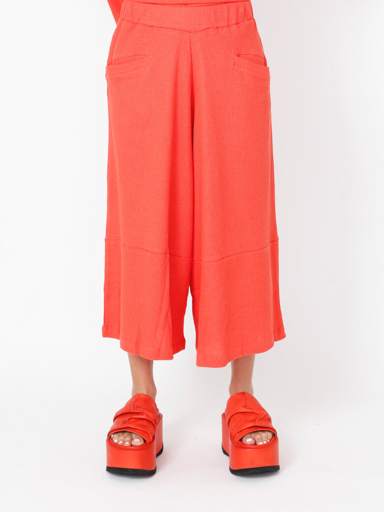 Sort Aarhus - 3/4-length wide leg trousers