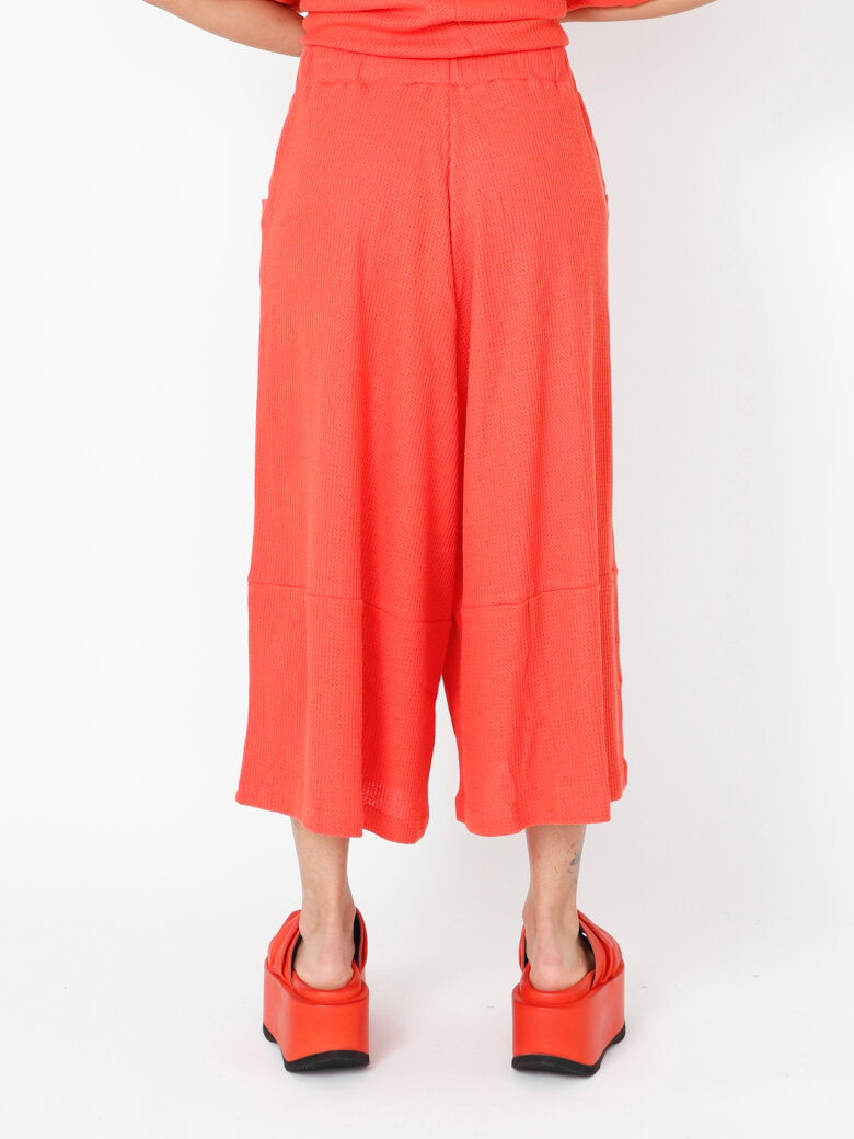 Sort Aarhus - 3/4-length wide leg trousers