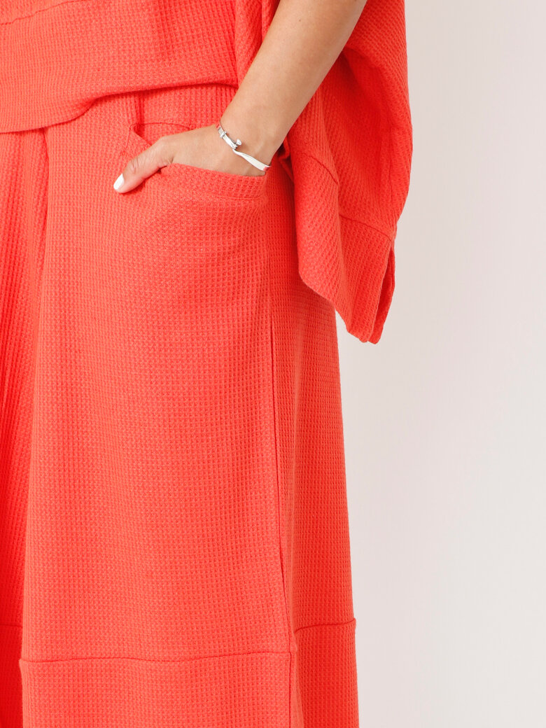 Sort Aarhus - 3/4-length wide leg trousers
