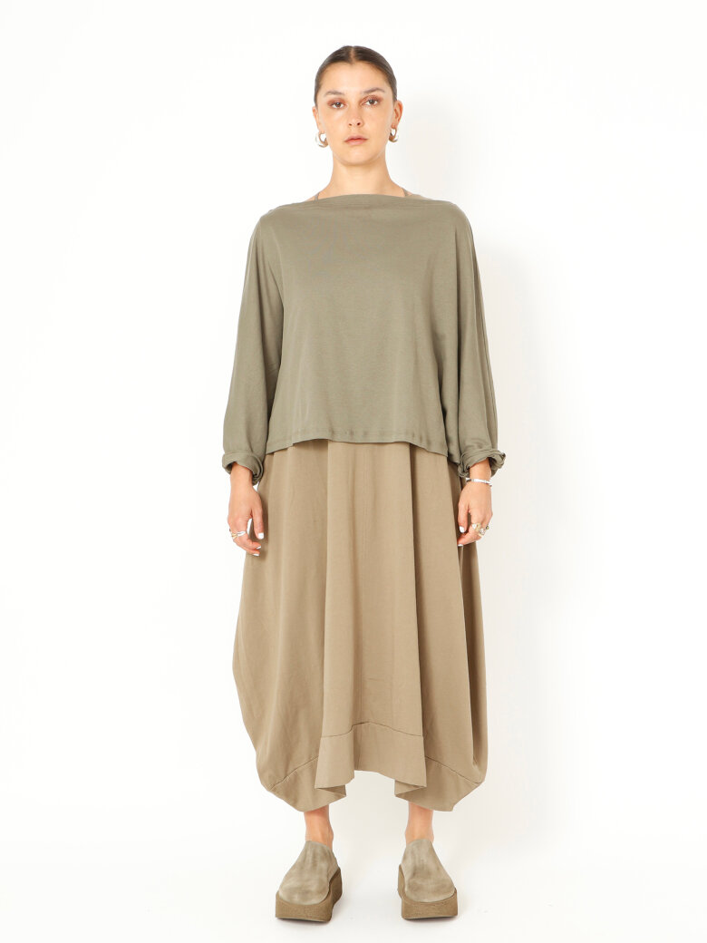 Sort Aarhus - Enkel bluse med bred pasform