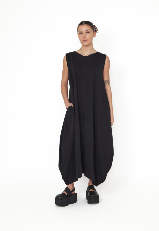 Sort Aarhus - Løstsiddende kjole med lommer