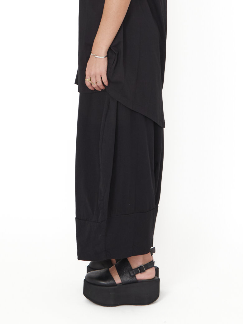 Sort Aarhus - Skirt in organic cotton with pockets and elastic