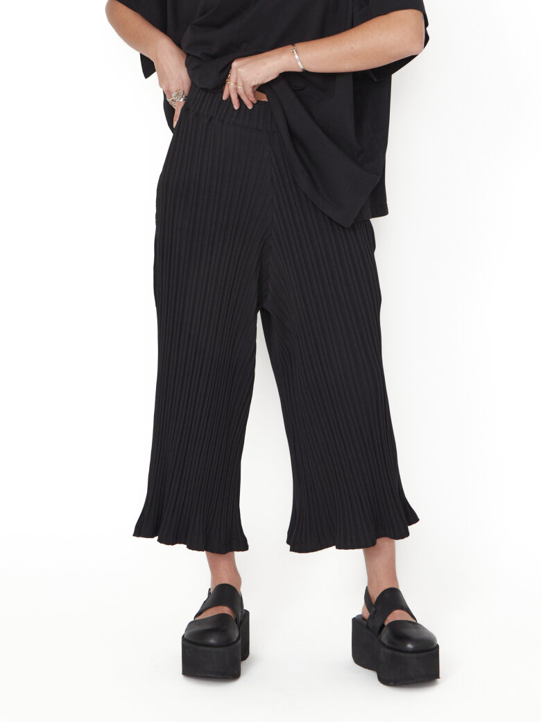 Sort Aarhus - 3/4 wide leg trousers