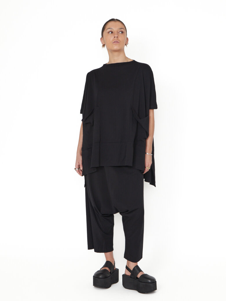 Sort Aarhus - Oversize t-shirt med lommer