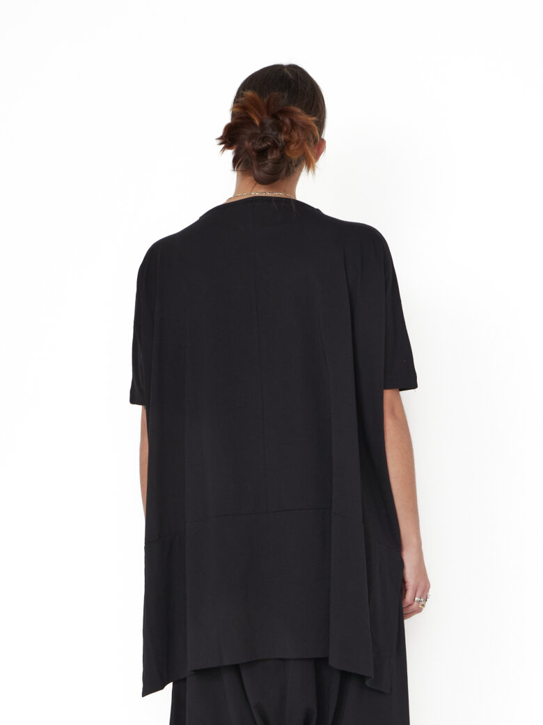 Sort Aarhus - Oversize t-shirt med lommer