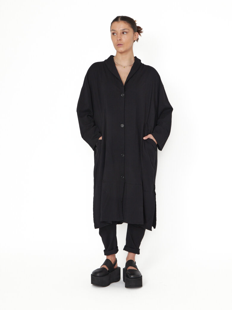 Sort Aarhus - Lang oversize cardigan