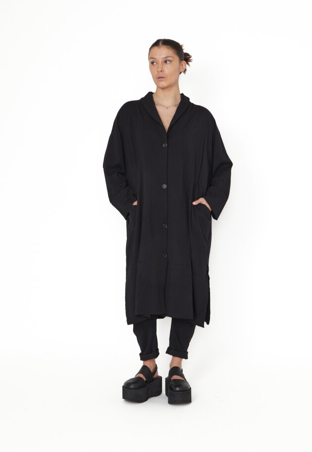 Sort Aarhus - Long oversize cardigan