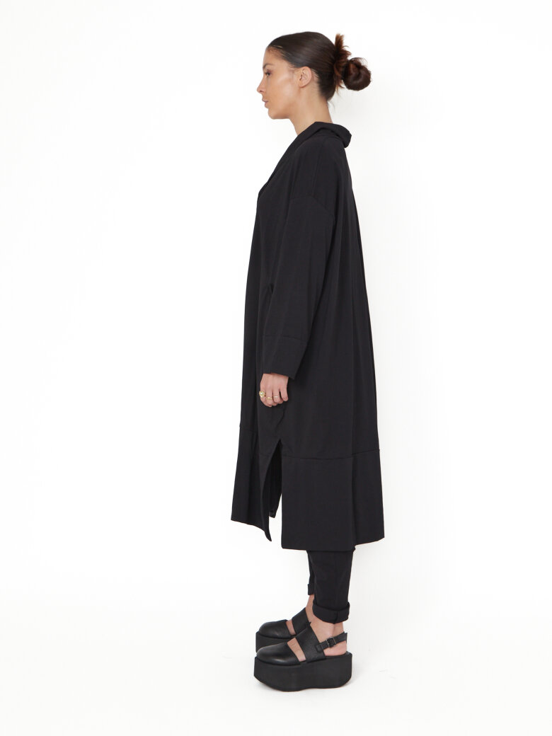 Sort Aarhus - Lang oversize cardigan