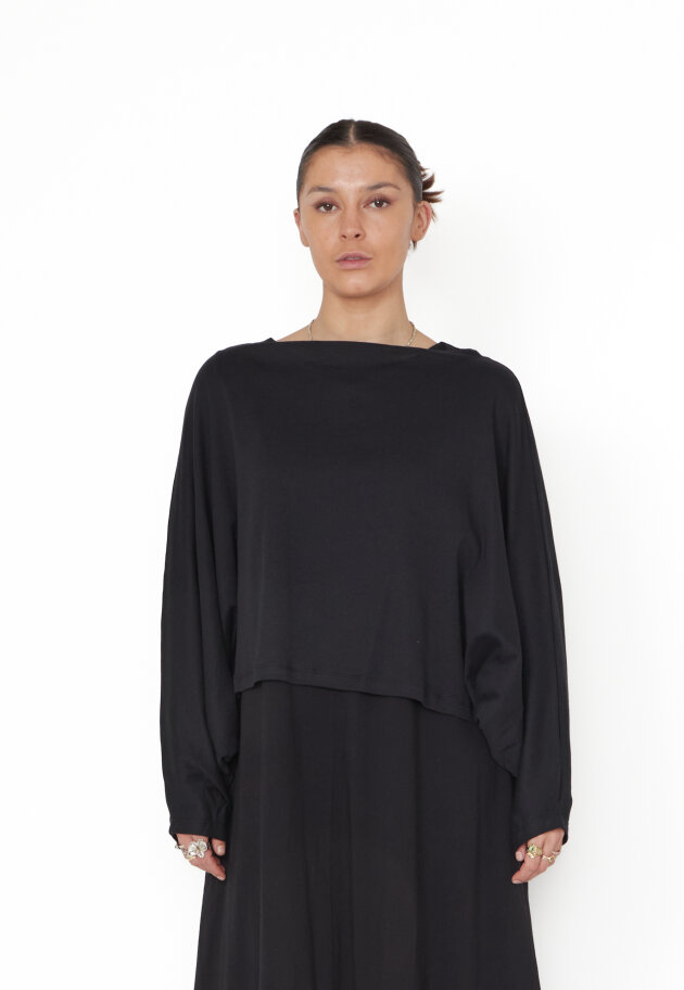 Sort Aarhus - Wide fit blouse