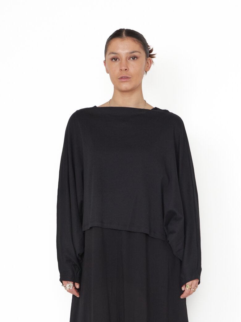 Sort Aarhus - Wide fit blouse