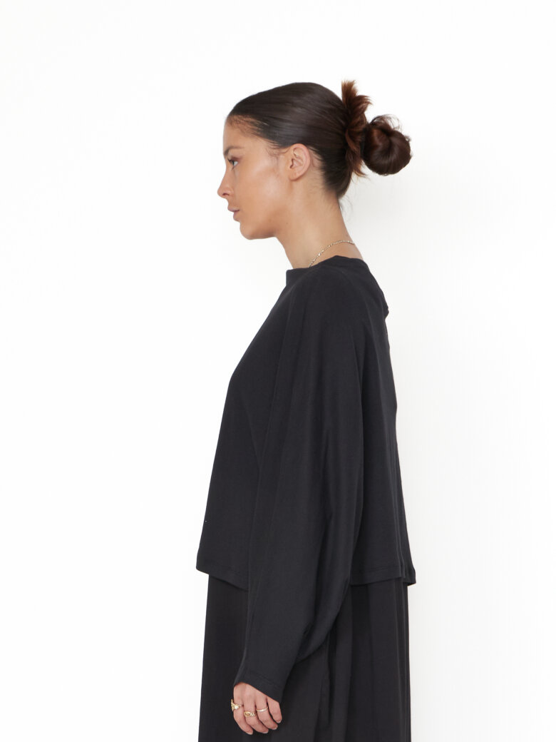 Sort Aarhus - Wide fit blouse