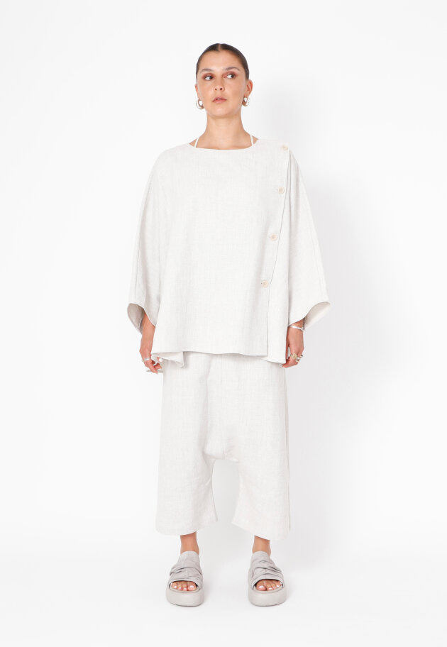 Sort Aarhus - Baggy pants with pockets and elastic waistband