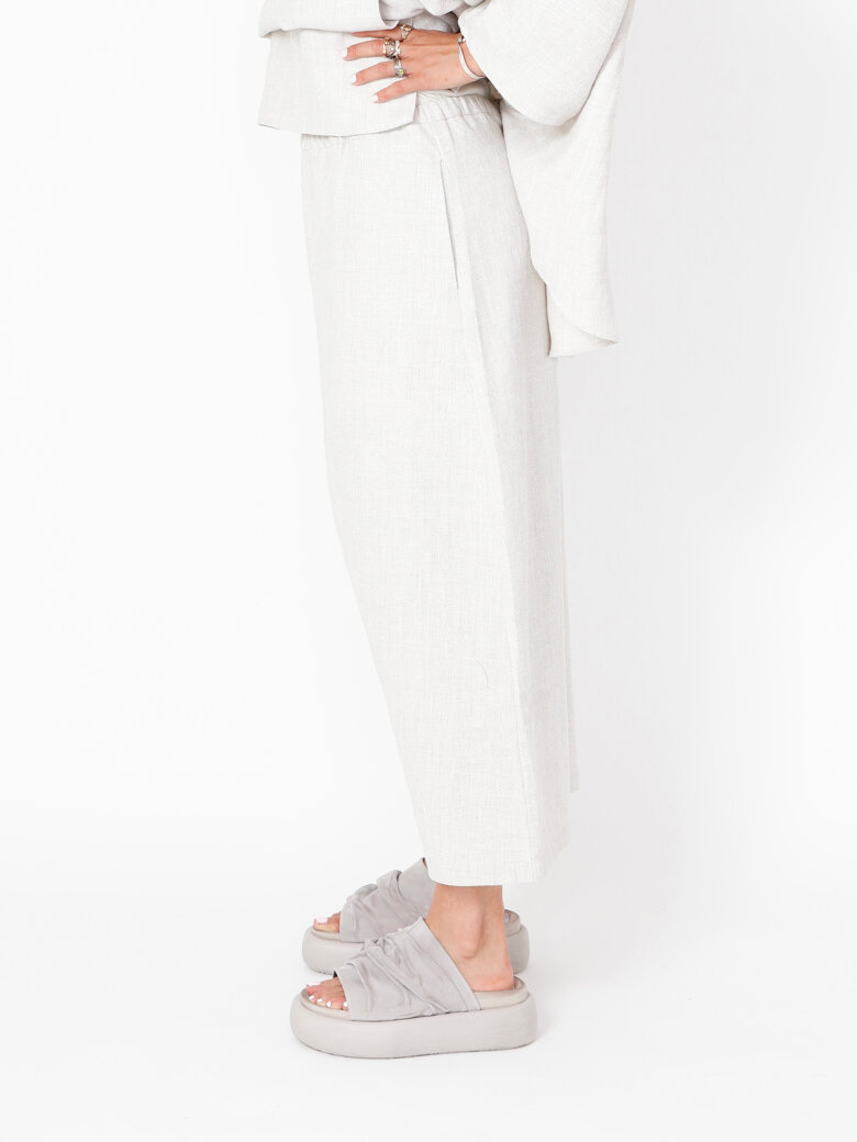 Sort Aarhus - Baggy pants with pockets and elastic waistband